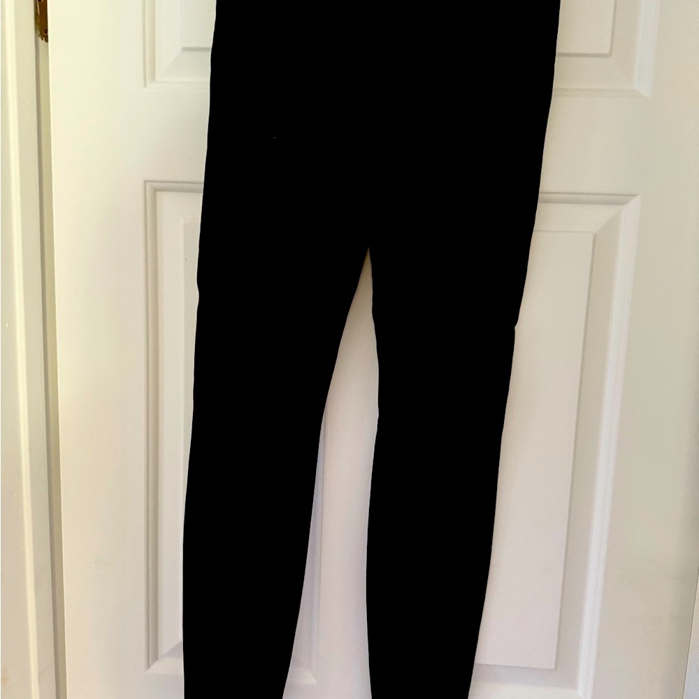 Alice and Olivia Sequin black denim